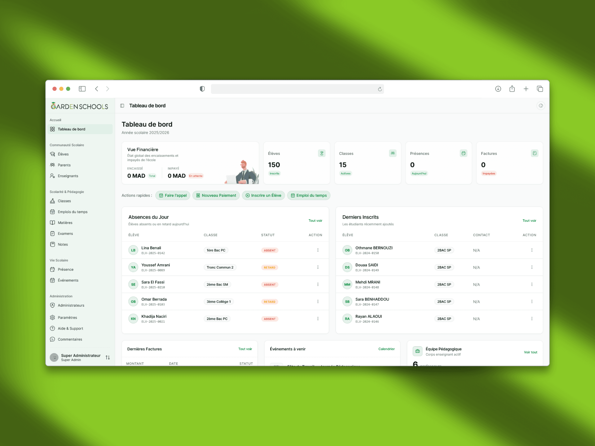 Garden School Educational Platform